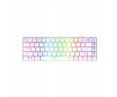 Klaviatūra AQIRYS AQIRYS Klaviatūra mechaninė 65%/68 klawiszy Dual Mode: Wirelles&amp;BT+su laidu MIRA 2.0 baltas