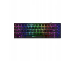 Klaviatūra AQIRYS Klaviatūra mechaninė 65%/68 klawiszy Dual Mode: Wirelles&amp;BT+su laidu MIRA 2.0 juodas