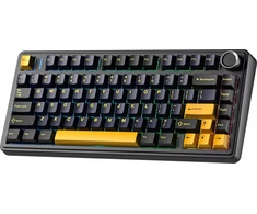 Klaviatūra Aula F75 EN / RU układ Mechaniczna klaviatūra żądaniom Thunder juoda