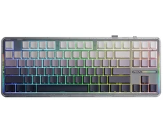 Klaviatūra Aula F87 SpaceCrystal Switch (AUF87-GG-SC-E)