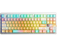 Klaviatūra Aula F87Pro V2 Ice Mėlyna Magnetic Switch (AUF87PV2-OS-KMICS)