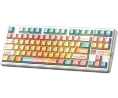 Klaviatūra Aula F87Pro V2 Ice Mėlyna Magnetic Switch (AUF87PV2-OS-KMICS)