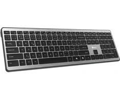 Klaviatūra C-Tech C-TECH Klaviatūra Quallis KB-118 Dual mode, belaidė, BT5.0 + 2,4GHz, przycisk nożycowy, USB nano receiver, CZ/SK