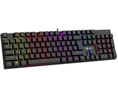 Klaviatūra C-Tech C-TECH mechaninė klaviatūra Morpheus, casual gaming, CZ/SK, raudona przełączniki, RGB podsvícenie, USB