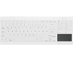Klaviatūra „Cherry Contour Active Key QuickClean Medical IP68 Touchpad Compact“ su laidu Baltas C7412 (AK-C7412F-GUS-W/NOR)