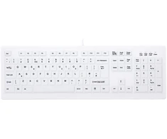 Klaviatūra Cherry CHERRY AK-C8100F-UVS-W/UK klaviatūra Medyczna USB QWERTY British English Baltas