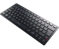 Klaviatūra Cherry CHERRY KW 9200 MINI klaviatūra USB + RF belaidė + Bluetooth AZERTY Belgijski Juodas