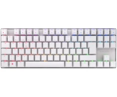 Klaviatūra Cherry MX 8.2 TKL Wireless RGB klaviatūra Gaming RF belaidė + Bluetooth AZERTY Francuski Baltas (G80-3882LYAFR-0)