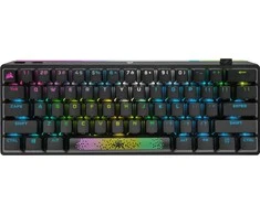 Corsair | Klaviatūra žaidimams | K70 PRO MINI | Klaviatūra žaidimams | RGB LED pašvietimas | NA | Juodas | Wireless | Bluetooth | MX Raudona Switch | Belaidė jungtis