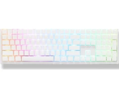 Ducky Zero 6108 Pure Baltas belaidė žaidimų klaviatūra – MX2A Speed-Sidabrinis US išdėstymas