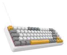 INCA Klaviatūra žaidimams RGB/RedSwitch/USB/Mechan. 2.00m weiĂź