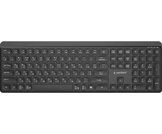 Gembird KB-WPS-03-CYRL Dual-mode pro-business slim Belaidė klaviatūra, 2.4G+BT, RU išdėstymas