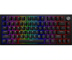 Klaviatūra žaidimams Genesis Thor 404 75% GenX Stratos Silent su laidu mechaninė su pašvietimu cicha juoda