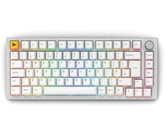 Klaviatūra Glorious GMMK Pro mechaninė klaviatūra, 75% - Pre-built, ISO UK-išdėstymas - balta (GLO-GMMK-P75-FOX-ISO-W-UK)
