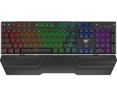 Havit KB866L – žaidimų klaviatūra (juoda/raudona)