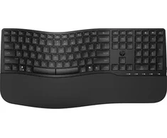 Klaviatūra HP 680 CFT dviejų režimų KBD FR, viso dydžio (100 %), belaidis, radijo dažnių belaidis ryšys + „Bluetooth“, juodas