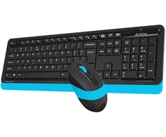 Klaviatūra ir pelė A4Tech FG1010 FSTYLER rinkinys bezdr. klaviatūra + myši, modrá barva