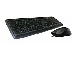 C-TECH Klaviatūra su pele KBM-102, laidinis komplektas, USB, CZ/SK