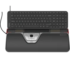 Klaviatūra ir pelė Contour Design RollerMouse Raudona Plus &amp; Balance Mid-Size Klaviatūra Combo, su laidu, PN išdėstymas, su laidu, USB, Scissor key switch, QWERTY, Juodas, su pele (CDRED2021BALPN2160)