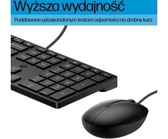 Klaviatūra ir pelė HP Desktop 320MK Rinkinys Klaviatūra su pele full size USB GB juoda