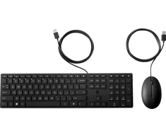 Klaviatūra ir pelė HP su laidu Desktop 320MK (9SR36AA#AB9)