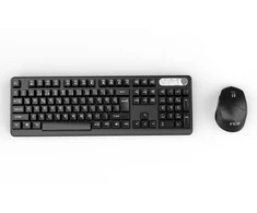 Carruzzo Inca IWS-549U Klaviatūra ir pelė įskaityta Biuras RF belaidis + USB Juoda