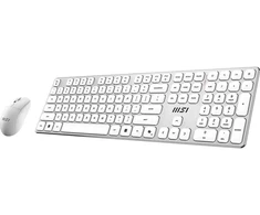 Klaviatūra ir pelė MSI MSI FORGE K210 Combo Baltas DE Klaviatūra-Maus Combo, wireless