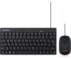 Klaviatūra ir pelė Perixx Perixx PERIDUO-212 DE, mini USB klaviatūra and pelė set, juodas