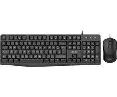 Klaviatūra ir pelė R-GO Tools InLine® Basic Desktop II Rinkinys klaviatūra-pelė USB-Kabelis Standardowy układ DE