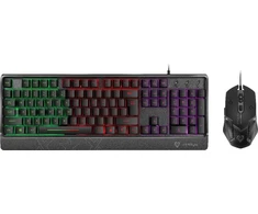Klaviatūra ir pelė Vertux Vertux Rinkinys Pelė Klaviatūra ORION 3200 DPI LED Ergonomiczna