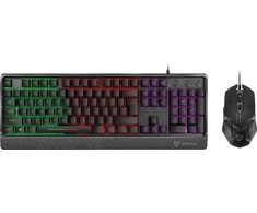 Klaviatūra ir pelė Vertux Vertux Rinkinys Pelė Klaviatūra ORION 3200 DPI LED Ergonomiczna