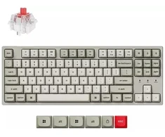 Klaviatūra Keychron C1PX-M1 80% TKL Super Raudona Switch Hot-Swap
