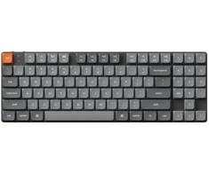 Klaviatūra žaidimams Keychron K13 Max Gateron Low Profile MX Brown 2.0 belaidė mechaninė su pašvietimu pilka