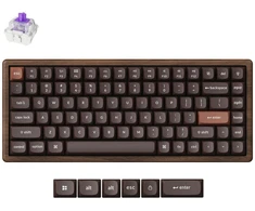 Klaviatūra Keychron K2 HE All-Wood Special Edition Gateron Double-Rail Magnetic Nebula (K2H-F1W)