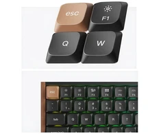 Klaviatūra žaidimams Keychron K3M-F1 75% Raudona Switch RGB Hot-Swap belaidė mechaninė Gateron Low Profile MX Raudona 2.0 su pašvietimu juoda
