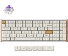 Keychron K4 HE Wireless (K4H-Q1) – US išdėstymas – Hot-Swappable Gateron Magnetic Nebula – Baltas (Balta) Magnetinė Belaidė Žaidimų Klaviatūra