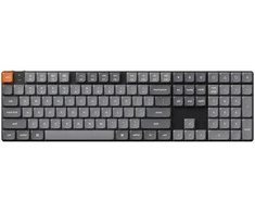 Klaviatūra žaidimams Keychron K5 Max Gateron Brown (Low Profile) belaidė mechaninė su pašvietimu szaro-juoda