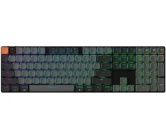 Klaviatūra žaidimams Keychron K5X Keychron Low-Profile 2.0 Brown belaidė mechaninė su pašvietimu juoda-pilka