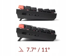 Klaviatūra žaidimams Keychron K8 V2 Keychron Super Brown belaidė mechaninė su pašvietimu juoda