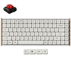 Klaviatūra žaidimams Keychron K3U-Q1Z 75% Milk POM Raudona Switch 8K