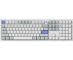 Klaviatūra žaidimams Keychron Q6H Keychron Ultra-Fast Lime (linear) su laidu magnetyczno-mechaninė su pašvietimu balta
