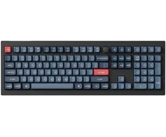 Keychron V6 Max Wireless (V6M-D1) - US išdėstymas - Hot-Swappable Gateron Jupiter Raudona Switches - Carbon Juodas (Juoda) Mechaninė Belaidė Žaidimų Klaviatūra