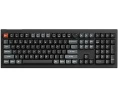 Keychron V6 Ultra Wireless (V6U-D1) - US išdėstymas - Hot-Swappable Silk POM Raudona - Juodas (Juoda) Mechaninė Belaidė Žaidimų Klaviatūra
