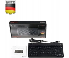 Klaviatūra „Klaviatūra Perixx Perixx PERIBOARD-426“, DE, laidinė, USB mini klaviatūra su plokščiais klavišais