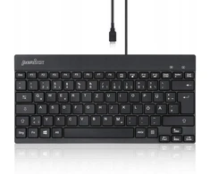 Klaviatūra „Klaviatūra Perixx Perixx PERIBOARD-426“, DE, laidinė, USB mini klaviatūra su plokščiais klavišais