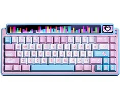 Klaviatūra Mėlyna Leobog gasket AMG65 Mėlyna LightFeather switch RGB