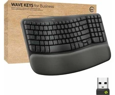 Klaviatūra Logitech WAVE KEYS verslui GRAPHITE - US INTL 2.4GHZ/BTN/A-973 - B2B