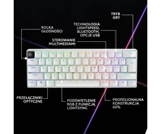 Klaviatūra Logitech Pro X 60 Lightspeed GX Brown (M-9068642)