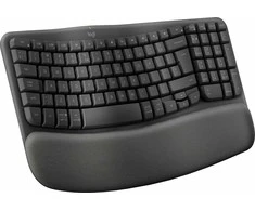 Logitech Wave Keys Belaidė klaviatūra, RF belaidė + Bluetooth, US Int + UKR, Graphite