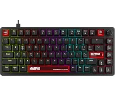 MARVO KG936 Arma 82 RGB Laidinė žaidimų klaviatūra | Juoda, 75%